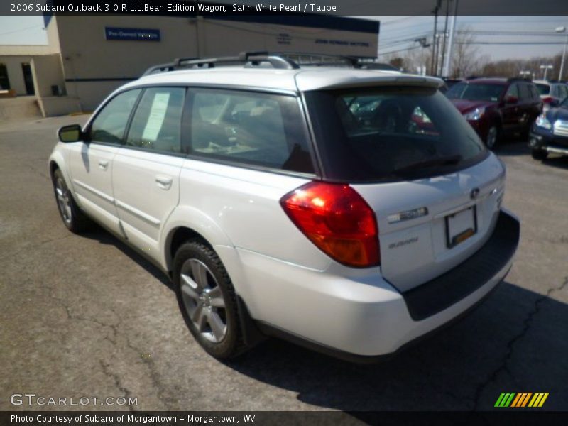 Satin White Pearl / Taupe 2006 Subaru Outback 3.0 R L.L.Bean Edition Wagon