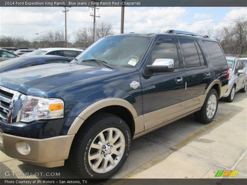 Blue Jeans / King Ranch Red (Chaparral) 2014 Ford Expedition King Ranch