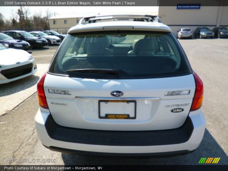 Satin White Pearl / Taupe 2006 Subaru Outback 3.0 R L.L.Bean Edition Wagon