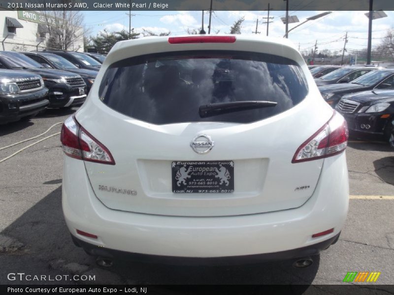 Glacier White Pearl / Beige 2011 Nissan Murano S AWD
