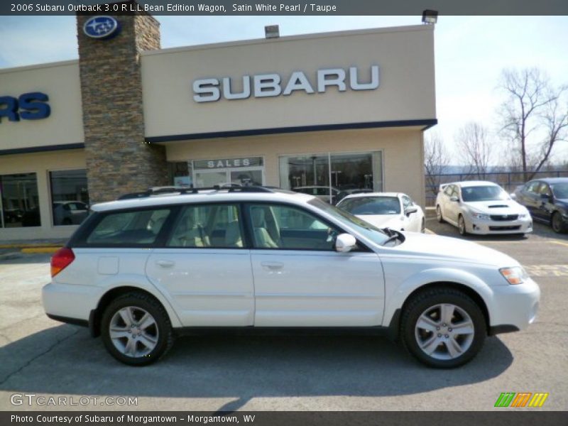 Satin White Pearl / Taupe 2006 Subaru Outback 3.0 R L.L.Bean Edition Wagon