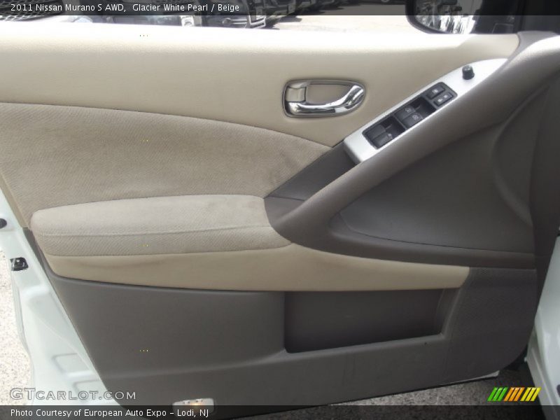 Glacier White Pearl / Beige 2011 Nissan Murano S AWD