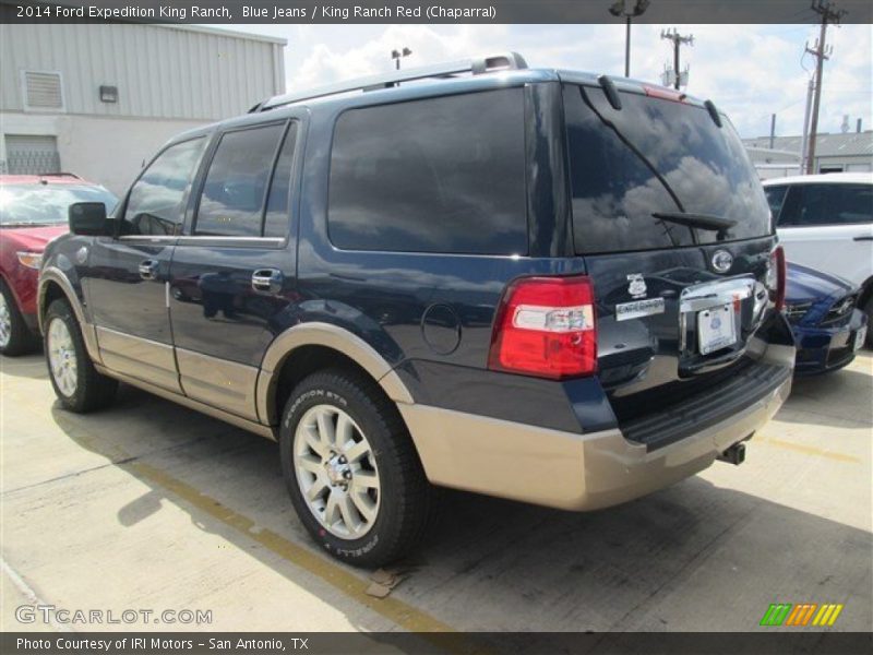 Blue Jeans / King Ranch Red (Chaparral) 2014 Ford Expedition King Ranch
