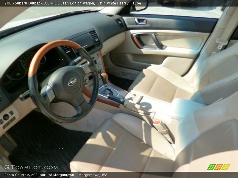 Satin White Pearl / Taupe 2006 Subaru Outback 3.0 R L.L.Bean Edition Wagon
