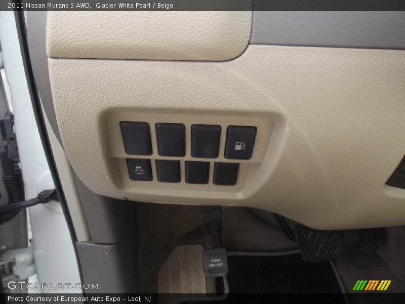 Glacier White Pearl / Beige 2011 Nissan Murano S AWD
