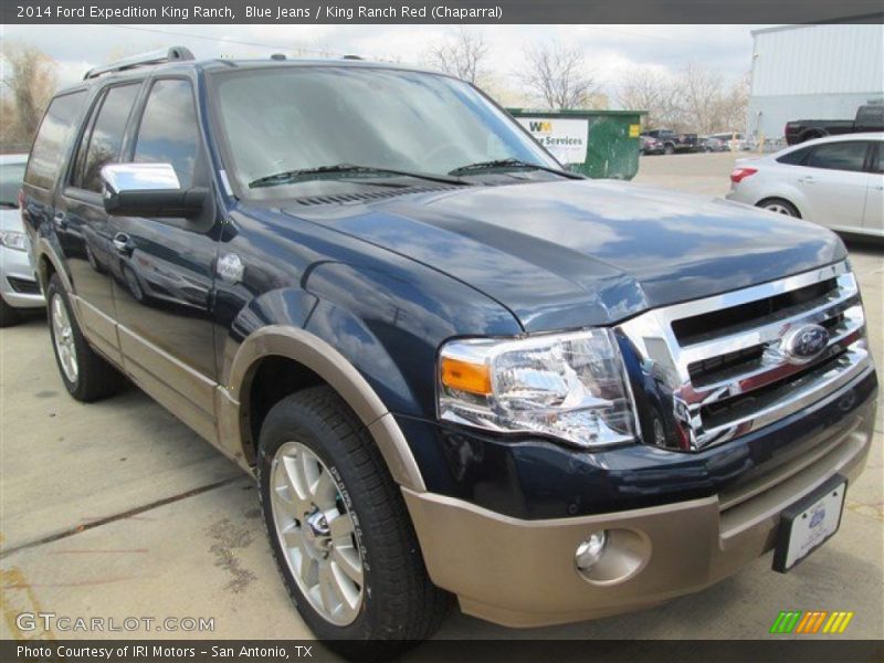 Blue Jeans / King Ranch Red (Chaparral) 2014 Ford Expedition King Ranch
