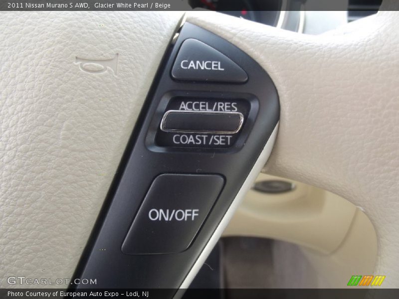 Glacier White Pearl / Beige 2011 Nissan Murano S AWD