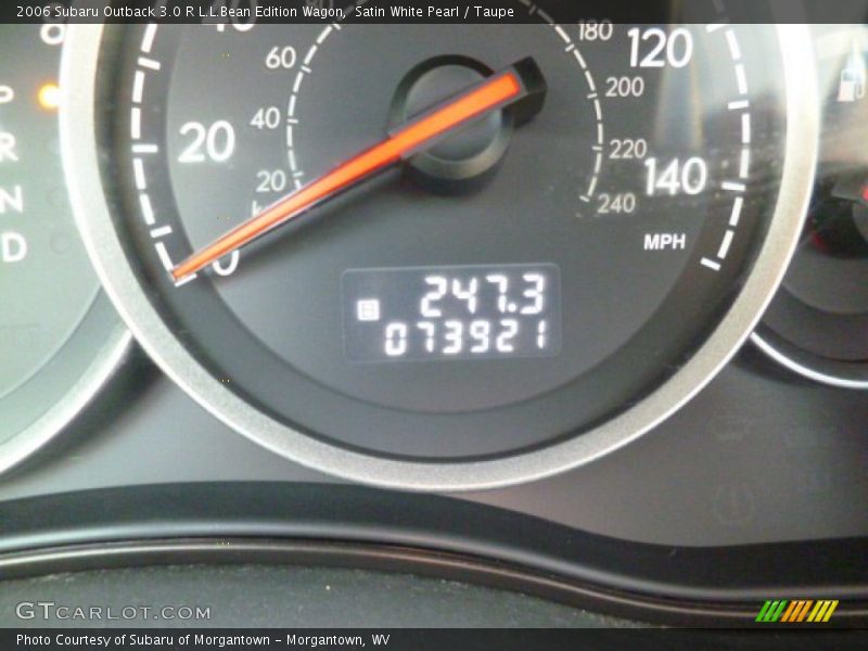 Satin White Pearl / Taupe 2006 Subaru Outback 3.0 R L.L.Bean Edition Wagon
