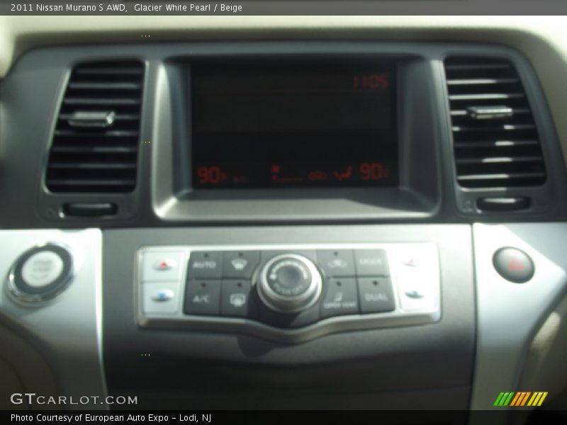 Glacier White Pearl / Beige 2011 Nissan Murano S AWD
