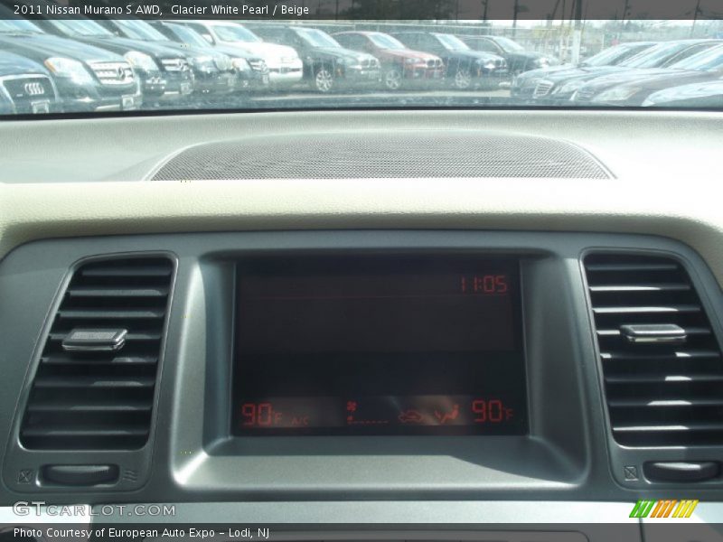 Glacier White Pearl / Beige 2011 Nissan Murano S AWD