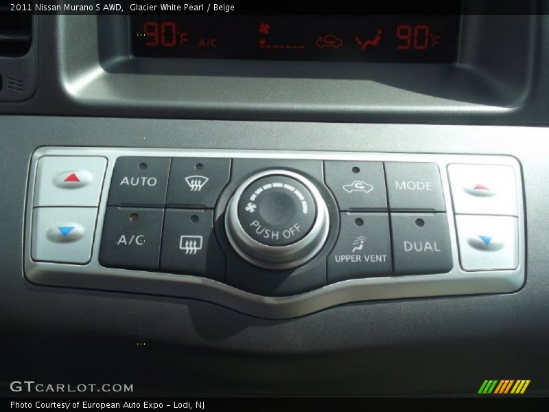 Glacier White Pearl / Beige 2011 Nissan Murano S AWD