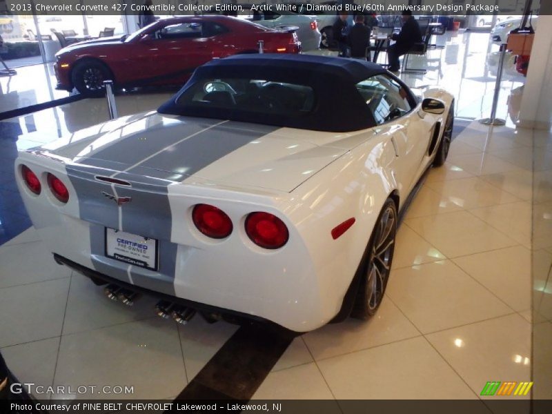 Arctic White / Diamond Blue/60th Anniversary Design Package 2013 Chevrolet Corvette 427 Convertible Collector Edition