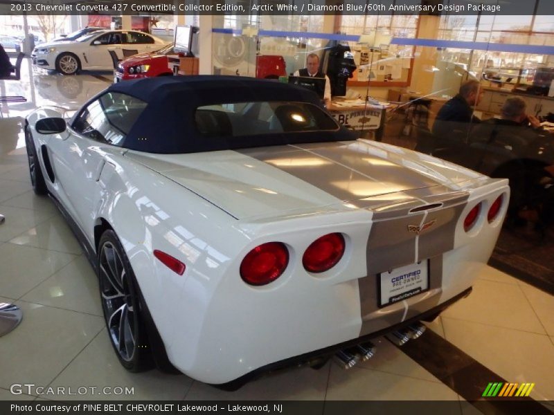 Arctic White / Diamond Blue/60th Anniversary Design Package 2013 Chevrolet Corvette 427 Convertible Collector Edition