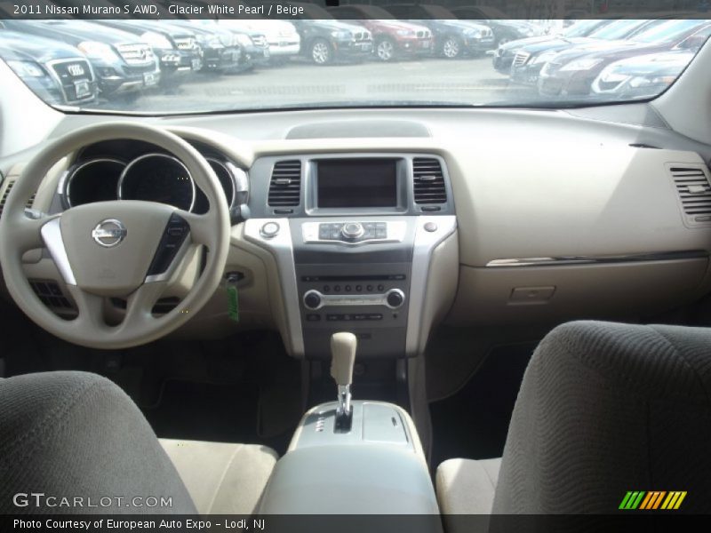 Glacier White Pearl / Beige 2011 Nissan Murano S AWD