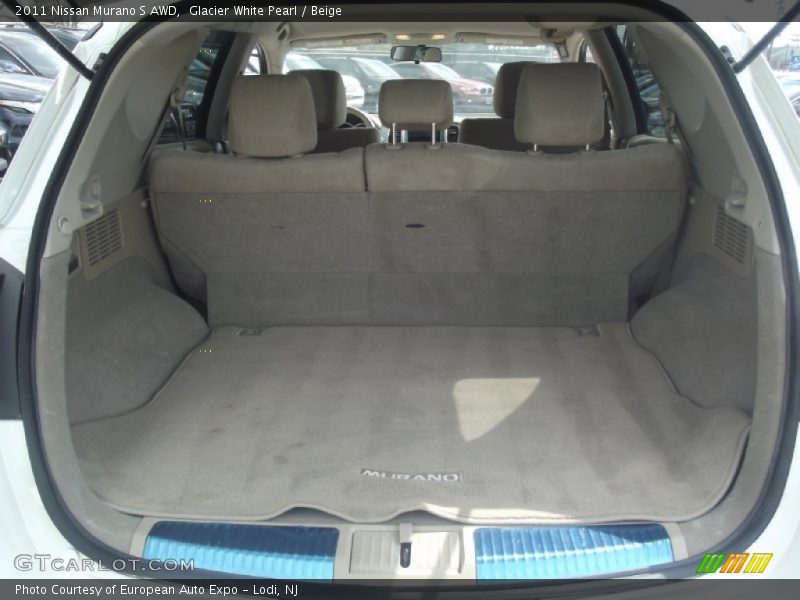 Glacier White Pearl / Beige 2011 Nissan Murano S AWD