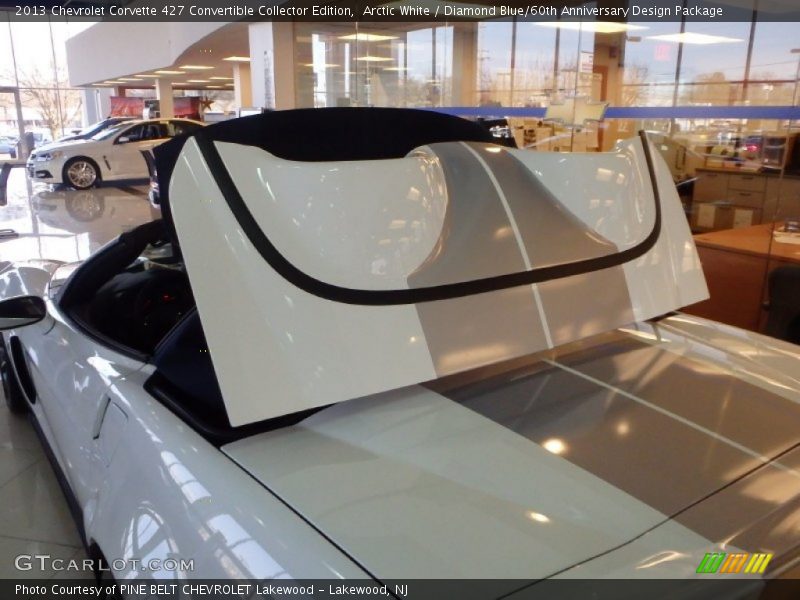 Arctic White / Diamond Blue/60th Anniversary Design Package 2013 Chevrolet Corvette 427 Convertible Collector Edition