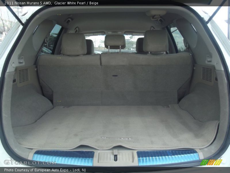 Glacier White Pearl / Beige 2011 Nissan Murano S AWD
