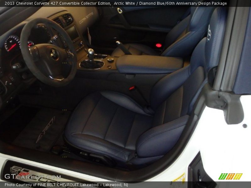 Arctic White / Diamond Blue/60th Anniversary Design Package 2013 Chevrolet Corvette 427 Convertible Collector Edition
