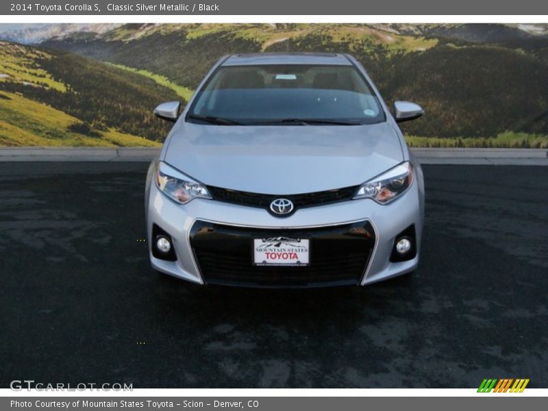Classic Silver Metallic / Black 2014 Toyota Corolla S