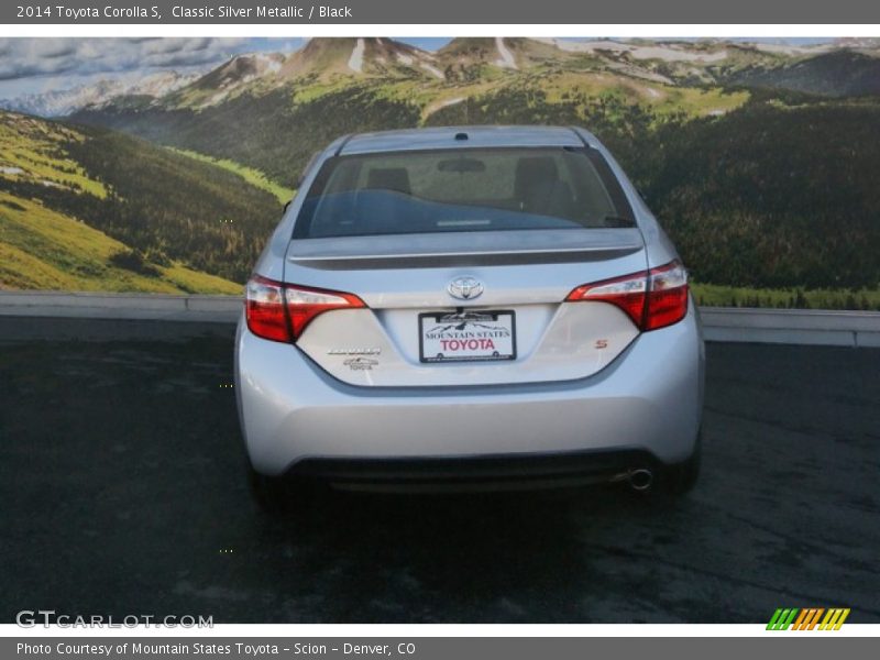 Classic Silver Metallic / Black 2014 Toyota Corolla S