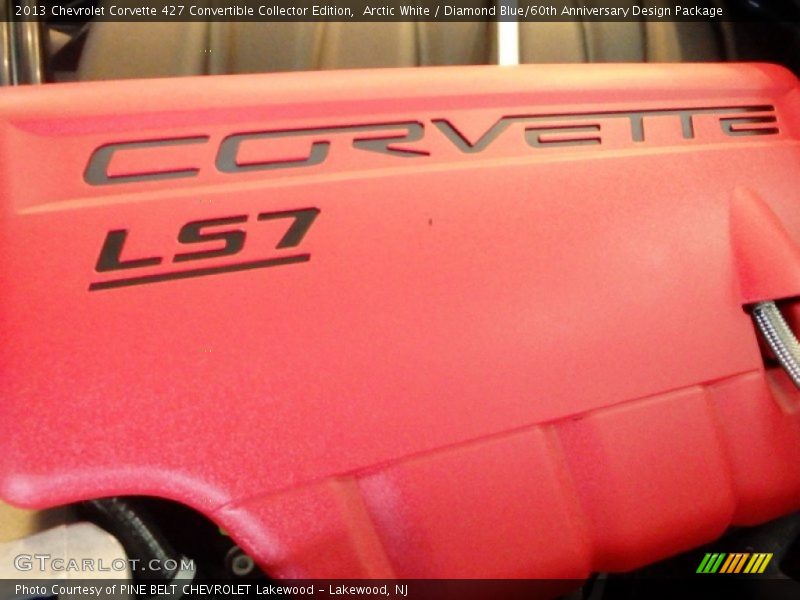 Arctic White / Diamond Blue/60th Anniversary Design Package 2013 Chevrolet Corvette 427 Convertible Collector Edition