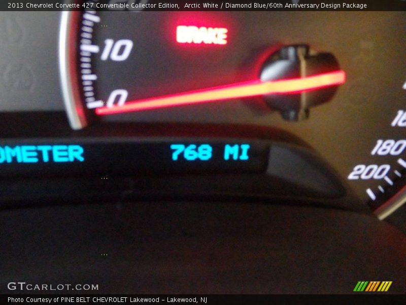 Arctic White / Diamond Blue/60th Anniversary Design Package 2013 Chevrolet Corvette 427 Convertible Collector Edition