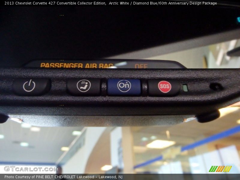 Arctic White / Diamond Blue/60th Anniversary Design Package 2013 Chevrolet Corvette 427 Convertible Collector Edition