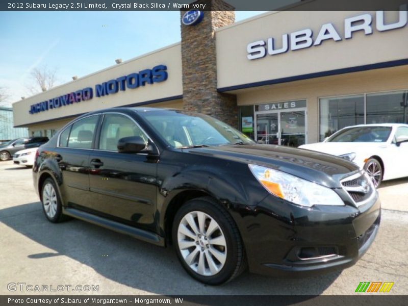 Crystal Black Silica / Warm Ivory 2012 Subaru Legacy 2.5i Limited