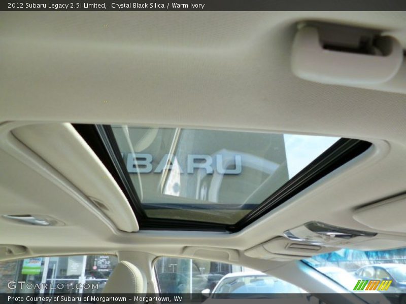 Crystal Black Silica / Warm Ivory 2012 Subaru Legacy 2.5i Limited