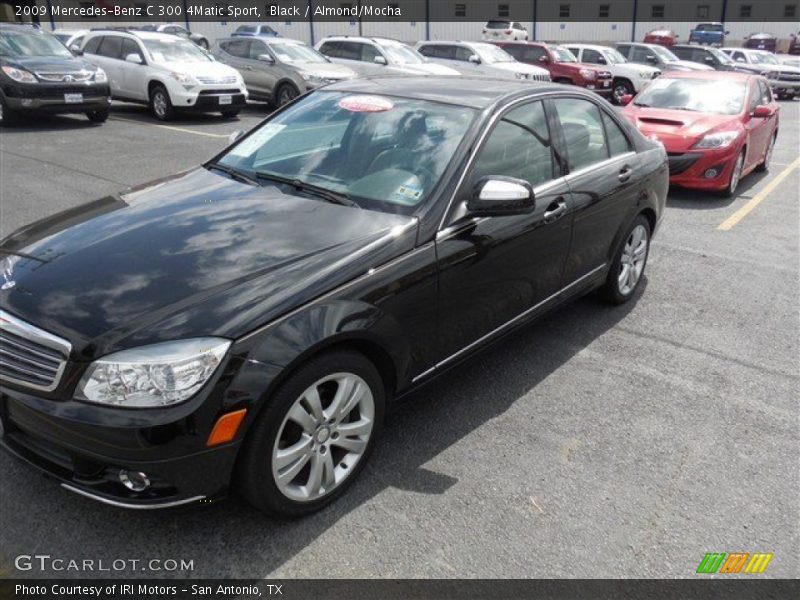 Black / Almond/Mocha 2009 Mercedes-Benz C 300 4Matic Sport