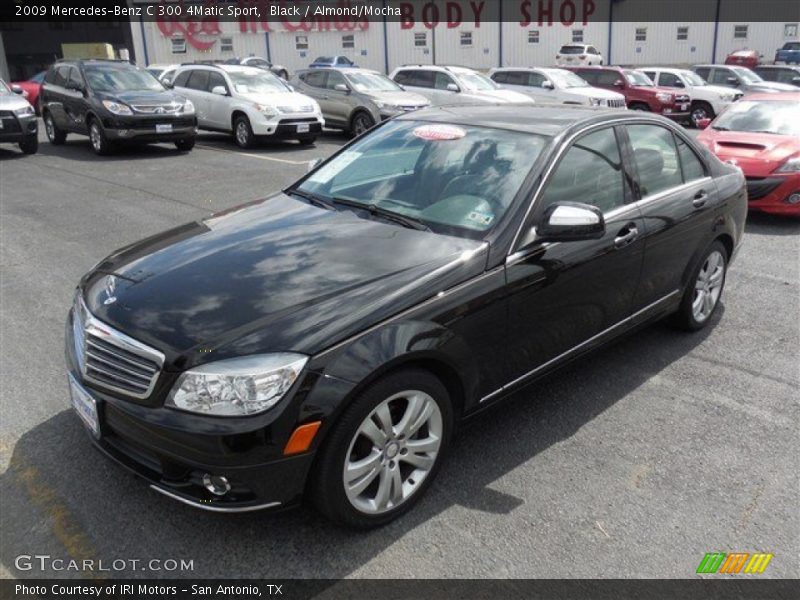 Black / Almond/Mocha 2009 Mercedes-Benz C 300 4Matic Sport