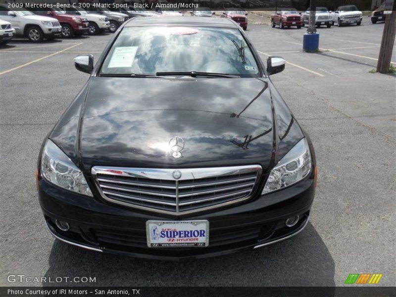 Black / Almond/Mocha 2009 Mercedes-Benz C 300 4Matic Sport