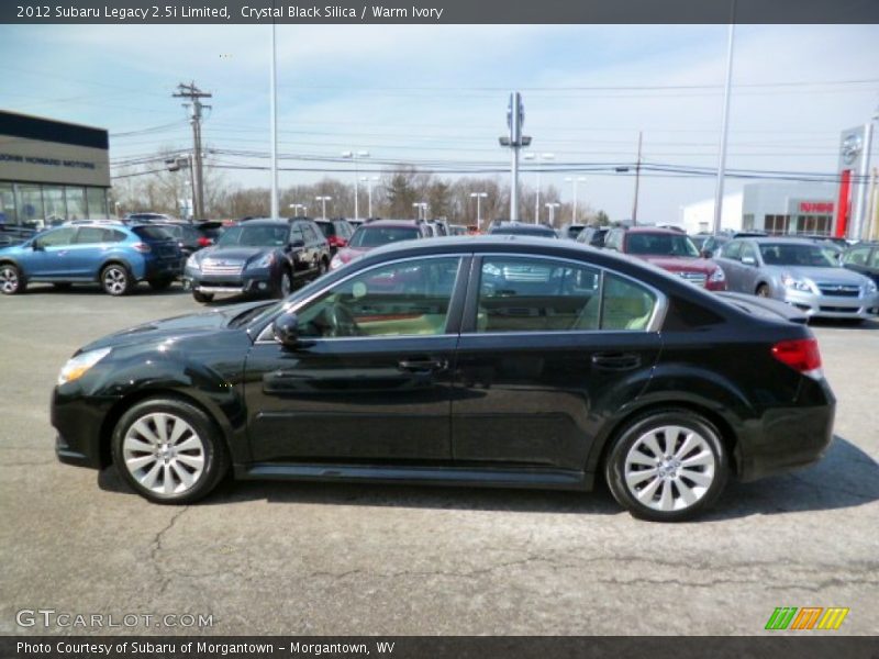 Crystal Black Silica / Warm Ivory 2012 Subaru Legacy 2.5i Limited