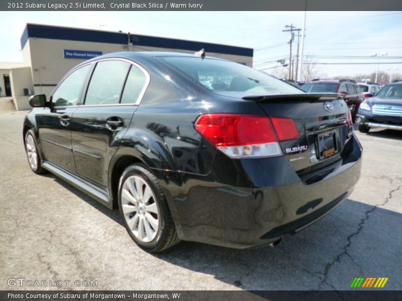 Crystal Black Silica / Warm Ivory 2012 Subaru Legacy 2.5i Limited