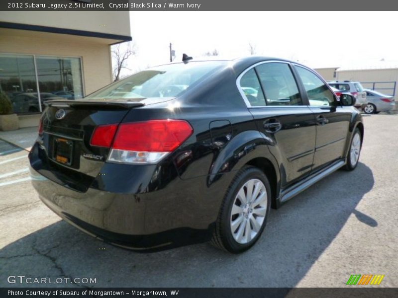 Crystal Black Silica / Warm Ivory 2012 Subaru Legacy 2.5i Limited