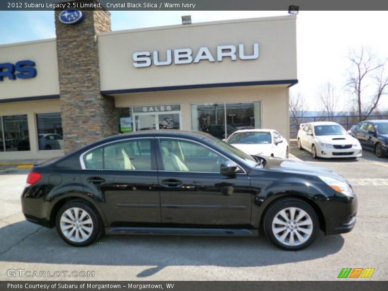 Crystal Black Silica / Warm Ivory 2012 Subaru Legacy 2.5i Limited