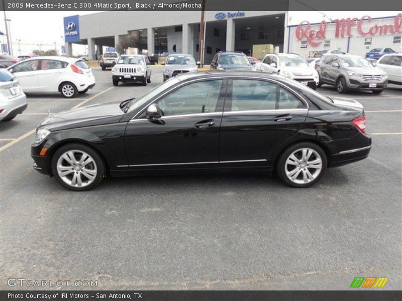 Black / Almond/Mocha 2009 Mercedes-Benz C 300 4Matic Sport