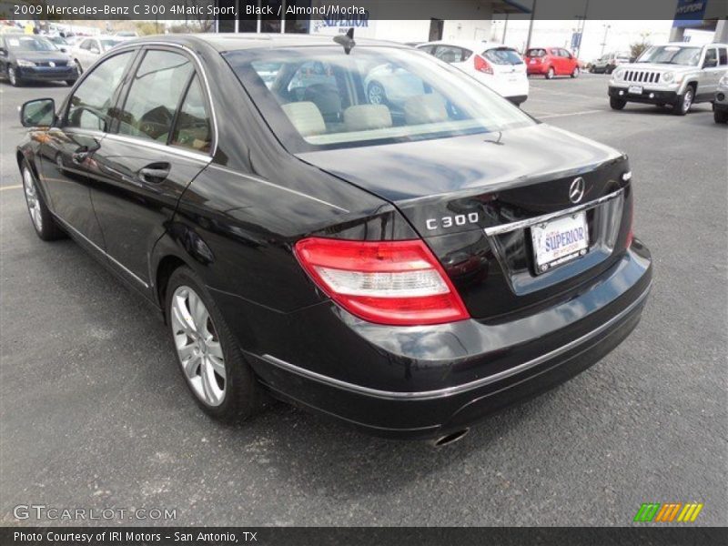 Black / Almond/Mocha 2009 Mercedes-Benz C 300 4Matic Sport