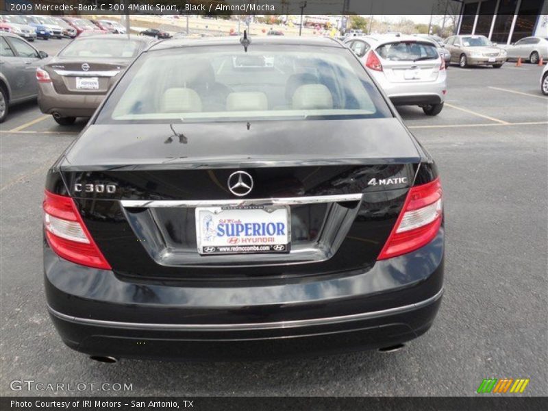 Black / Almond/Mocha 2009 Mercedes-Benz C 300 4Matic Sport