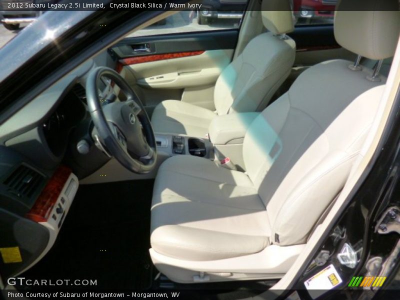 Crystal Black Silica / Warm Ivory 2012 Subaru Legacy 2.5i Limited