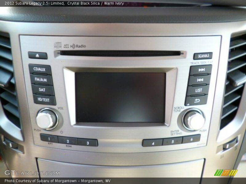 Crystal Black Silica / Warm Ivory 2012 Subaru Legacy 2.5i Limited