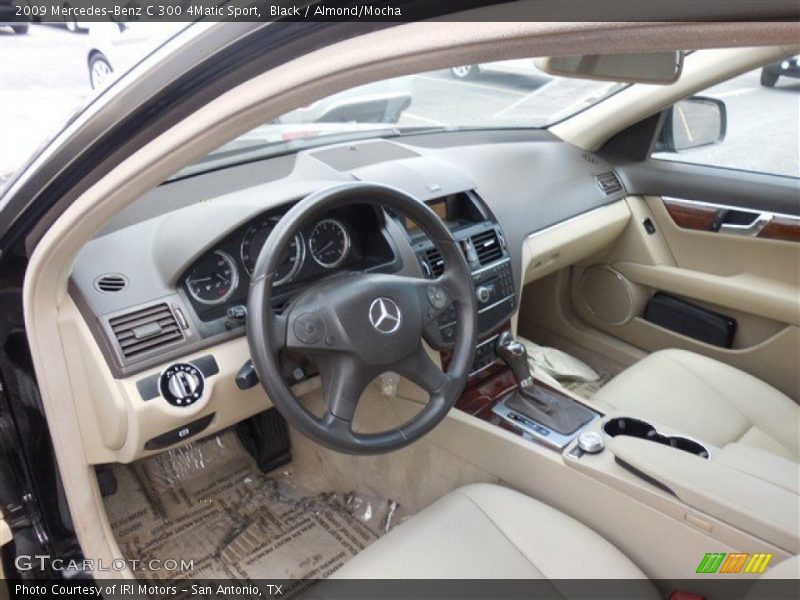 Black / Almond/Mocha 2009 Mercedes-Benz C 300 4Matic Sport