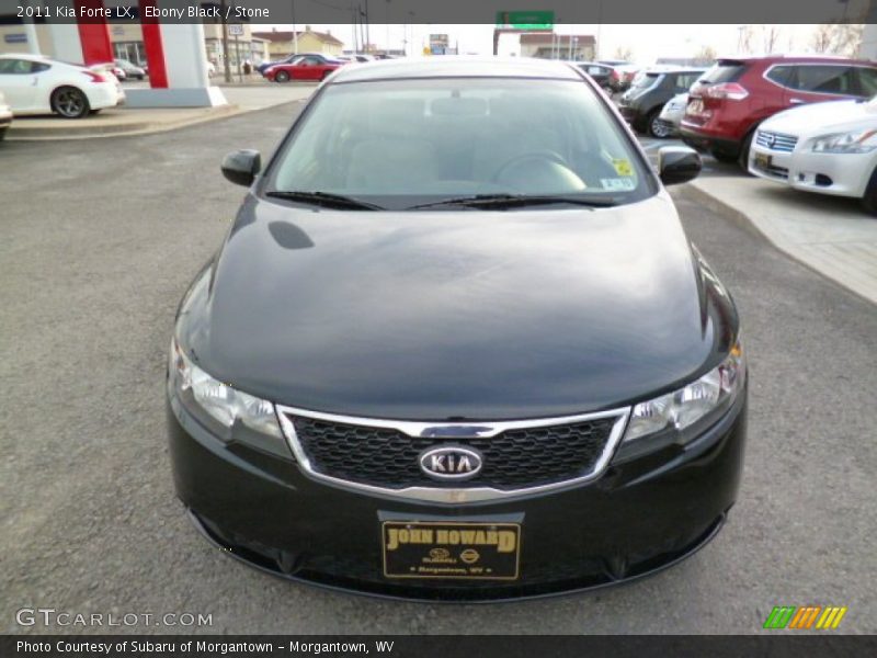 Ebony Black / Stone 2011 Kia Forte LX