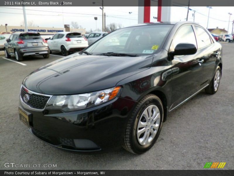 Ebony Black / Stone 2011 Kia Forte LX