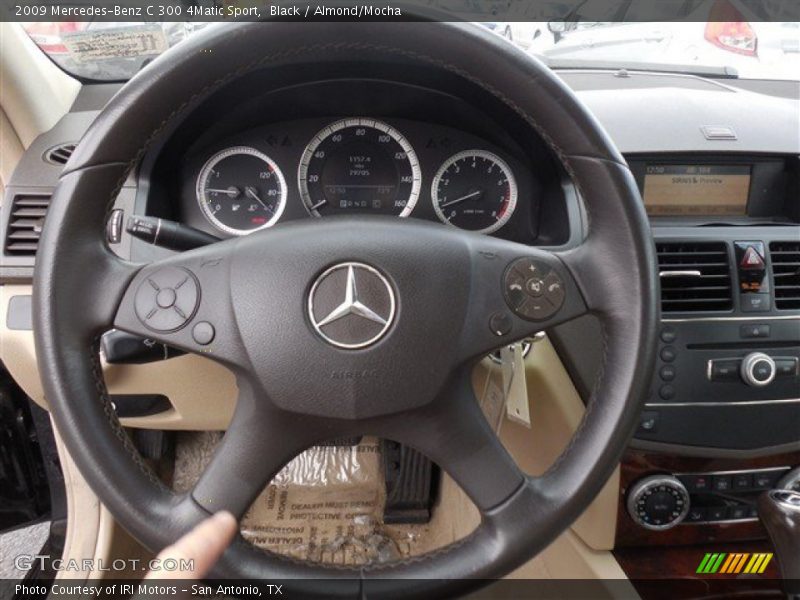 Black / Almond/Mocha 2009 Mercedes-Benz C 300 4Matic Sport
