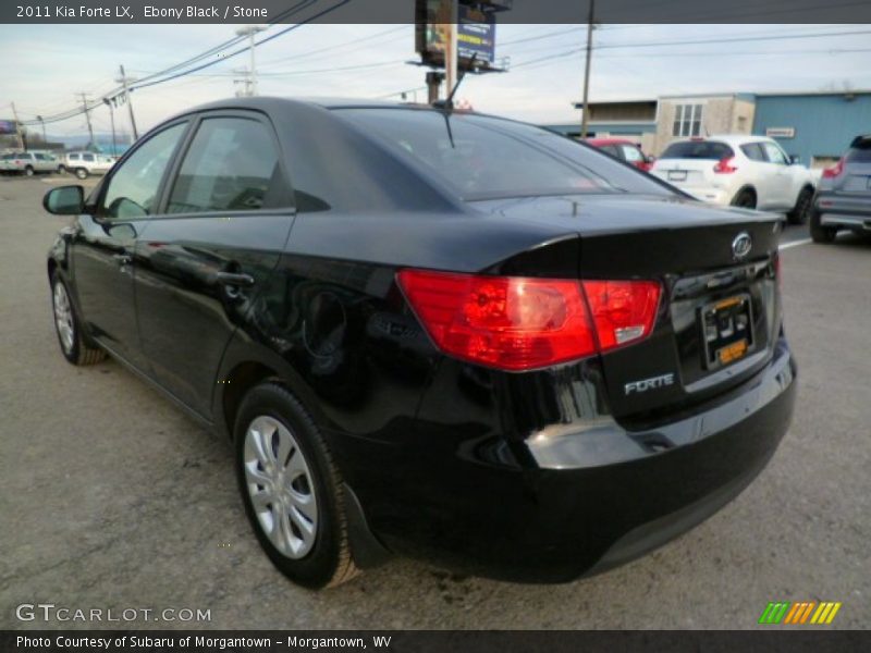 Ebony Black / Stone 2011 Kia Forte LX