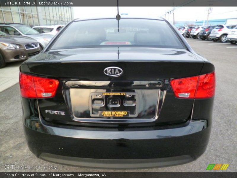 Ebony Black / Stone 2011 Kia Forte LX