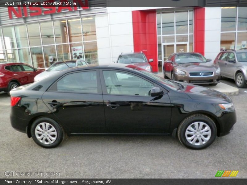 Ebony Black / Stone 2011 Kia Forte LX