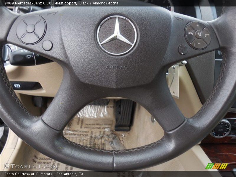 Black / Almond/Mocha 2009 Mercedes-Benz C 300 4Matic Sport