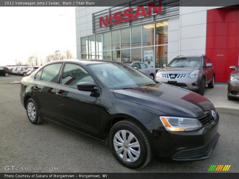 Black / Titan Black 2011 Volkswagen Jetta S Sedan